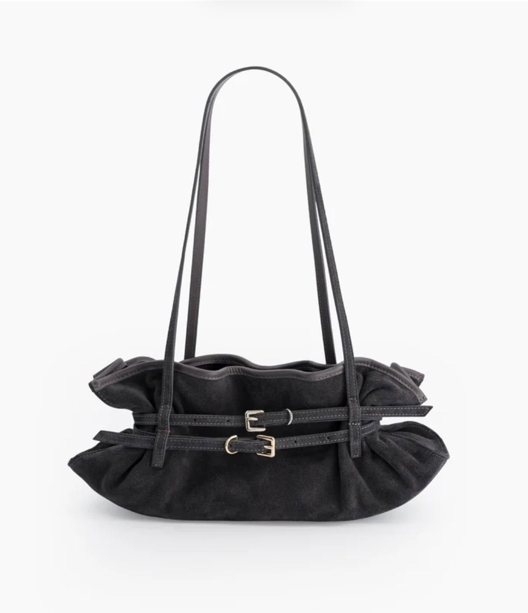 SIDNEY EVENING CLAY SUEDE BAG